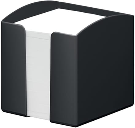 Memokubus durable eco zwart | 6 stuks