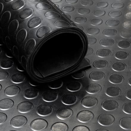 IVOL Rubbermat op rol - Noppen 3 mm - Breedte 120 cm -Rubber loper - Per Strekkende Meter