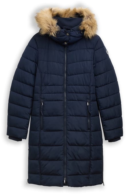 Tom Tailor - Pufferjas met afneembare capuchon - Maat S - sky captain blue