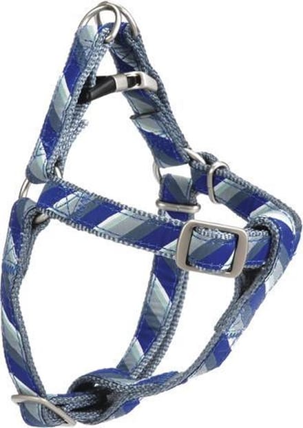 Nylon borsttuig Diago. Blauw, verstelbaar.