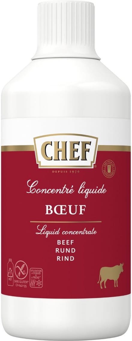 CHEF Vloeibaar concentraat rundvlees, 1 x 1L