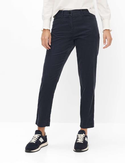 Brax Dames Flatfrontbroek  Style MARA S NAVY, donkerblauw, maat 32L