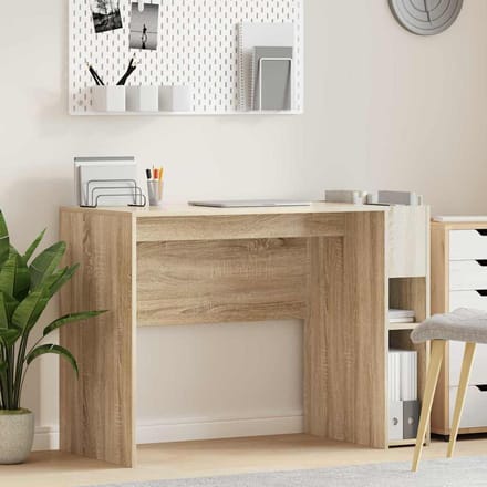 vidaXL - Bureau - Sonoma - Eik - Bewerkt - hout - 109 - x - 50 - x - 78 - cm