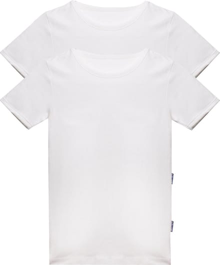 Claesen's® - T-Shirt 100% katoen 2-Pack WitCL 110-White-2