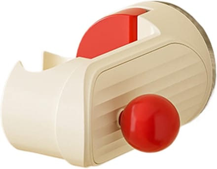 Douchekop beugel - Zuignap houder - Douchehoek instellen - Vochtbestendig ontwerp - 105 x 6 cm - Rood