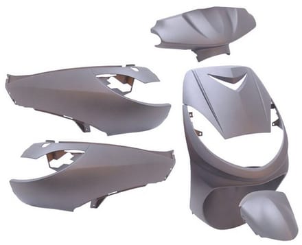 Plaatset Peugeot vivacity tot bj. 2008 6 delig mat grijs