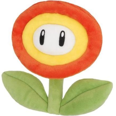Super Mario Bros Nintendo Together - Peluche Mario - Fleur de feu 18 cm