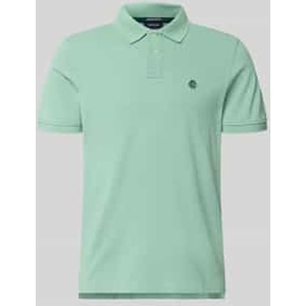 regular fit poloshirt met labelstitching