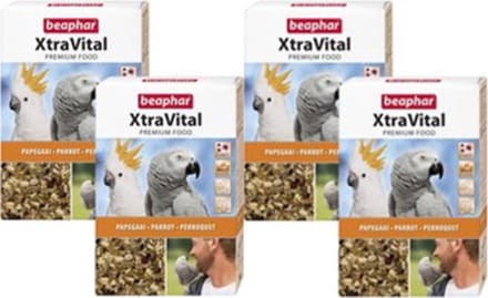 4x Beaphar XtraVital Papegaai - vogelvoer - 1kg