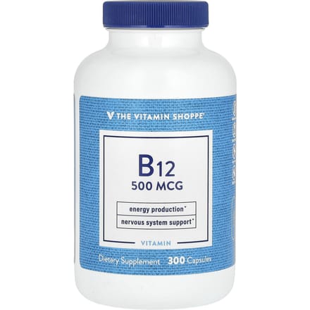The Vitamin Shoppe, Vitamine B12, 500mcg, 300 capsules