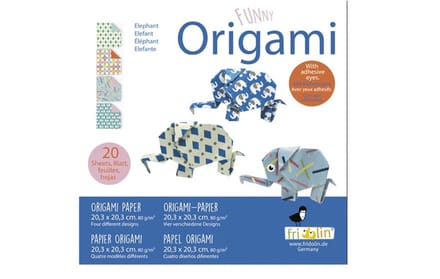 Fridolin Origami Olifant Vouwen 20 X 20 Cm 20 Stuks Multicolor