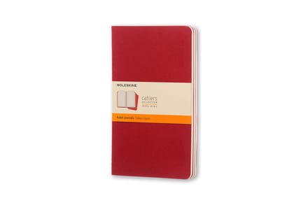 Moleskine Cahier Journals - Large - Gelinieerd - Rood  - set van 3
