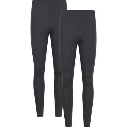 Mountain Warehouse Heren Talus Base Layer Broek (Set van 2) (Houtskool)