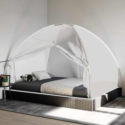 vidaXL - Klamboe - met - deuren - Mongolia - 220 - gaas - 200x150x140 - cm - wit