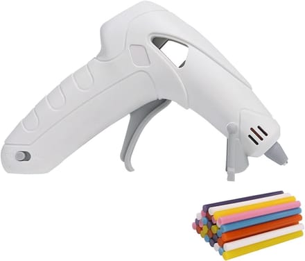 Lijmpistool - Hete lijm - Huis reparatie - Draadloos opladen - 7 mm stift - Wit