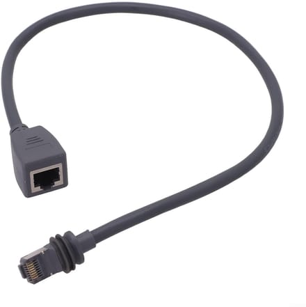 Ethernet Adapter - Netwerkkabel Verlenging - Internet Stabiliseren - TPE Materiaal - 0.5 meter - Grijs