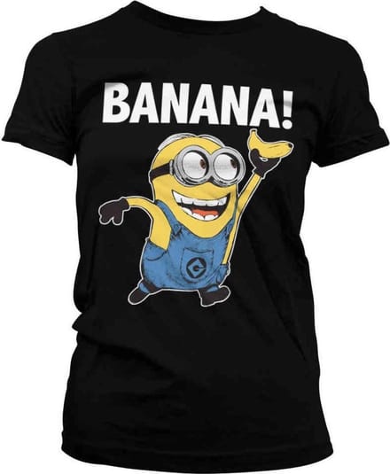 Minions Banana! Dames T-shirt - zwart - L