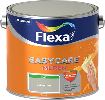 Flexa Easycare Muurverf - Mat - Saliegroen - 2,5l