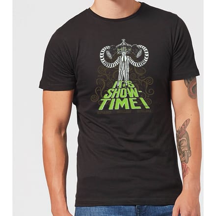 Beetlejuice It's Show-Time Unisex T-Shirt - Black - S - Zwart