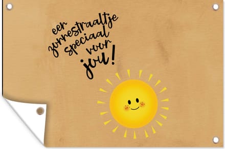Tuinposters buiten Sterkte - Quotes - Zon - 90x60 cm - Tuindoek