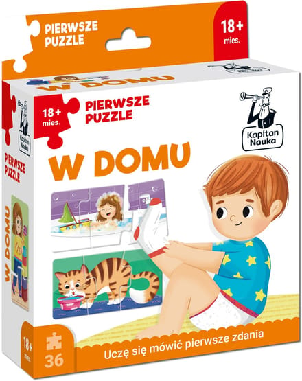 Kapitan Nauka Eerste Puzzels "Thuis" - 18m+
