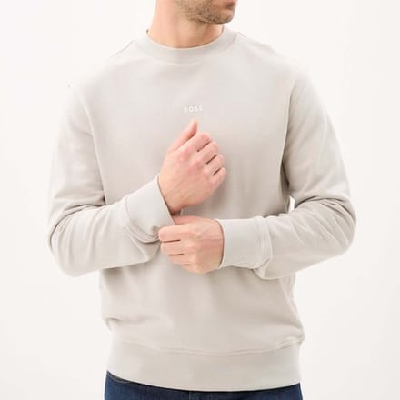 BOSS Wesmallcrew-Sweatshirt, Grijs