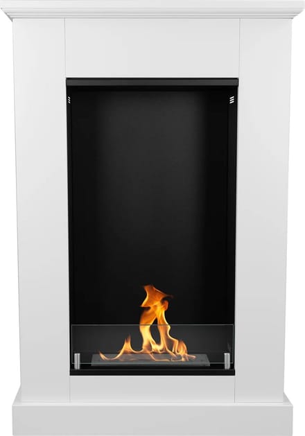 Bio-ethanol haard Pula Mini met glas – vrijstaande sfeerhaard zonder schoorsteen