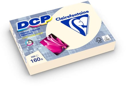 Clairefontaine Printpapier - DCP - A4 - 160 g - Ivoor Wit - 250 vel