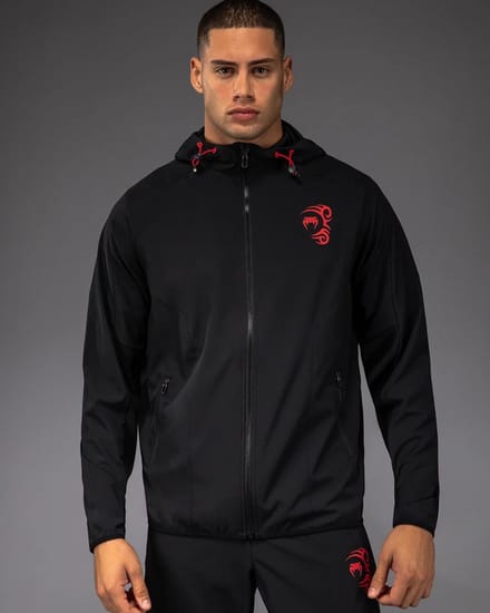 Venum x Mike Tyson Tiger Track Jacket Diepzwart Intens Rood - S