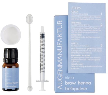 Augenmanufaktur Brow henna Base Kit Zwart