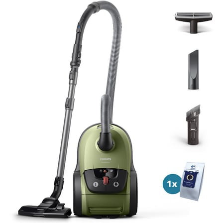Philips 8000-serie Performer XD8121/10 - Stofzuiger met zak - Groen