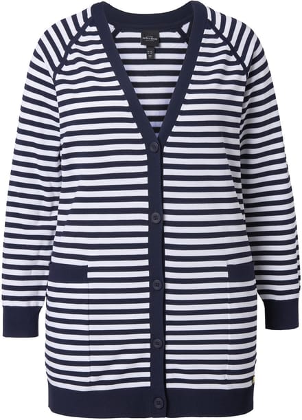 Ulla Popken - Dames - Vest - Donkermarine - Maat 42+