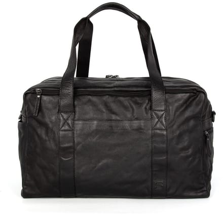 Leren Weekendtas - 17 inch - Brian - Zwart
