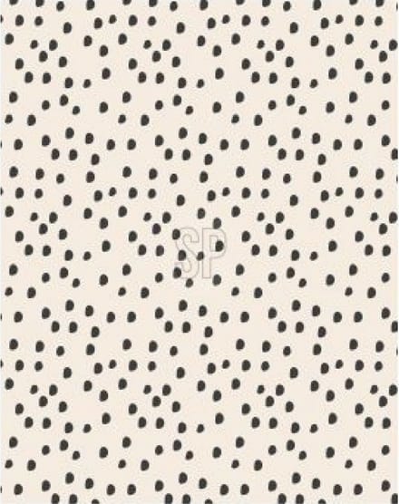 H&S Collection Fleece deken - beige - zwarte stippen - 130 x 170 cm - warm - zacht - comfortabel - voor bank en bed