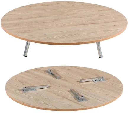 Sofra Inklapbare lage tafel - 90 cm - Bruin - Hout