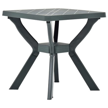vidaXL - Bistrotafel - 70x70x72 - cm - kunststof - groen