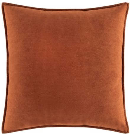 Tiseco - Coussin (rempli) ROY - SET/2 - Lavable en machine - 45x45 cm, cognac