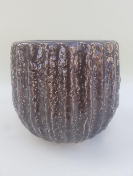 MIca Decorations Luuk pot round grey