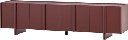 WOOOD Basu Tv-Meubel - Grenen - Bordeauxrood - 53x200x46