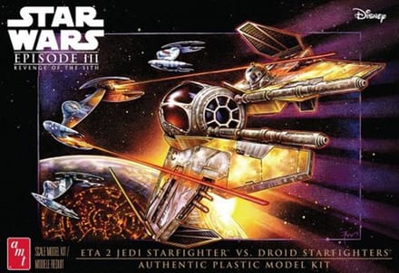 AMT Modelbouwpakket Ruimtevaart - 1436 Star Wars - The Phantom Men Jedi Starf Plastic - 1:48 - Modelbouw