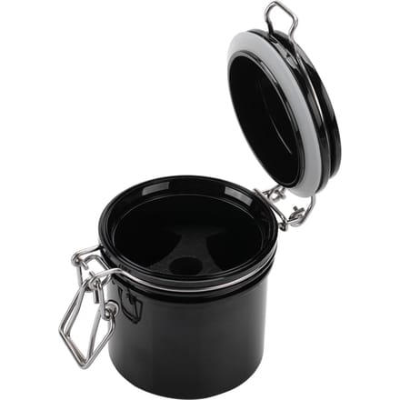 Réservoir de Stockage de Colle à Cils Pot de Stockage Scellé Activé Conteneur Cylindre black