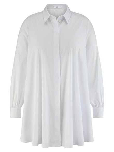 Lange blouse lange mouwen Van Emilia Lay wit