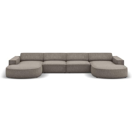 U-bank Jodie chenille afgerond | Micadoni Home
