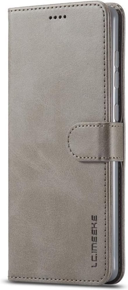 LC.IMEEKE Hoesje - Geschikt voor Samsung Galaxy A71 Hoesje - LC.IMEEKE Luxe Book Case - Grijs