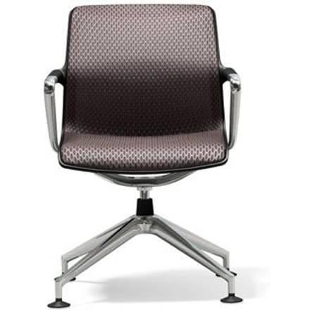 Vitra - Unix Chair met viersteronderstel - Diamond Mesh mauve grijs - 4 - 6 Wochen