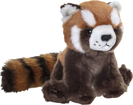 Nature Planet Pluche rode panda - knuffeldier - 15 cm - bosdier knuffel cadeau