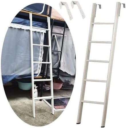 Stapelbedladder - Zoldertrap Camper - Veilig Bed Gebruik - Verstelbare Lengte - 135 cm - Zilver