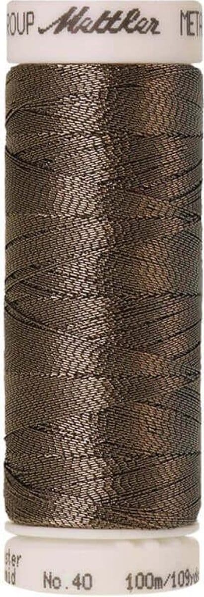 AMANN METALLIC GAREN, GRIJS, 100M, Col. 1874, PER KLOSJE.