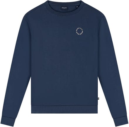 Ballin Amsterdam - Jongens Regular fit Sweaters Crewneck LS - Navy - Maat 14