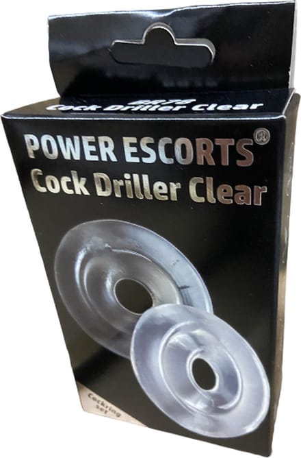 Power Escorts Cock Driller Cockring 2-Pack - Dikke Penisringen